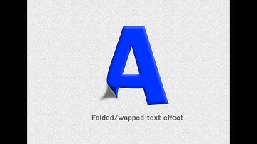Photoshop: Folded Text Effect - Wrapped Text video tutorial
