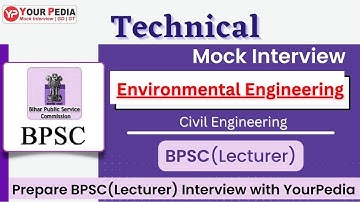 Environmental Engineering mock interview for BPSC(Lecturer) | Civil Engineering | Interview Guidance