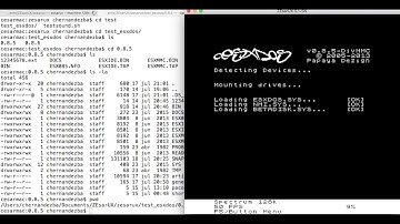 ZEsarUX - ESXDOS handler - Second Video