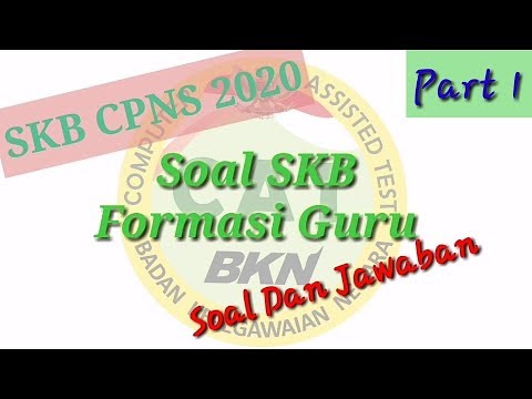 Contoh Soal SKB Formasi Guru CPNS 2020// Part 1 - YouTube