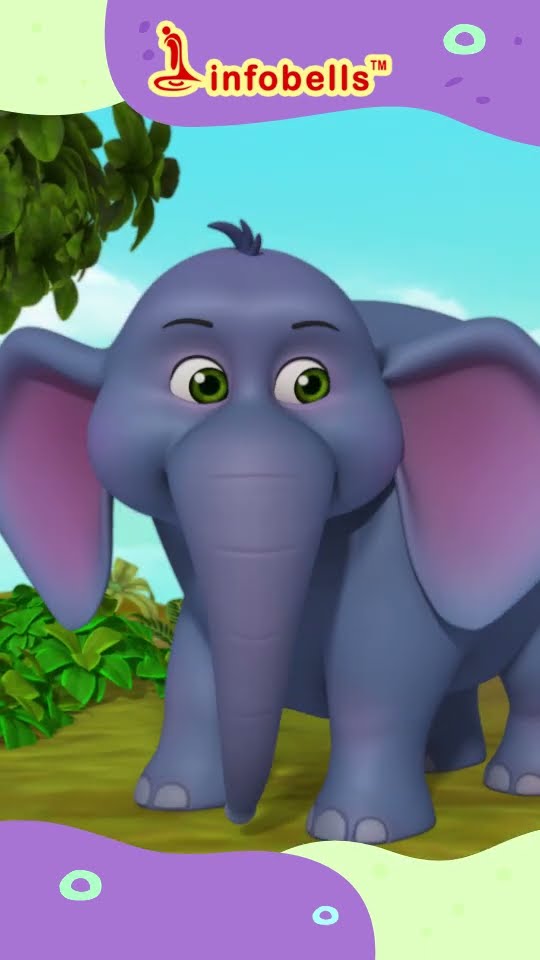 हाथी राजा कहाँ चले-Hathi Raja Kahan Chale |Hindi Nursery Rhyme \u0026 Balgeet | Infobells #hindirhymes