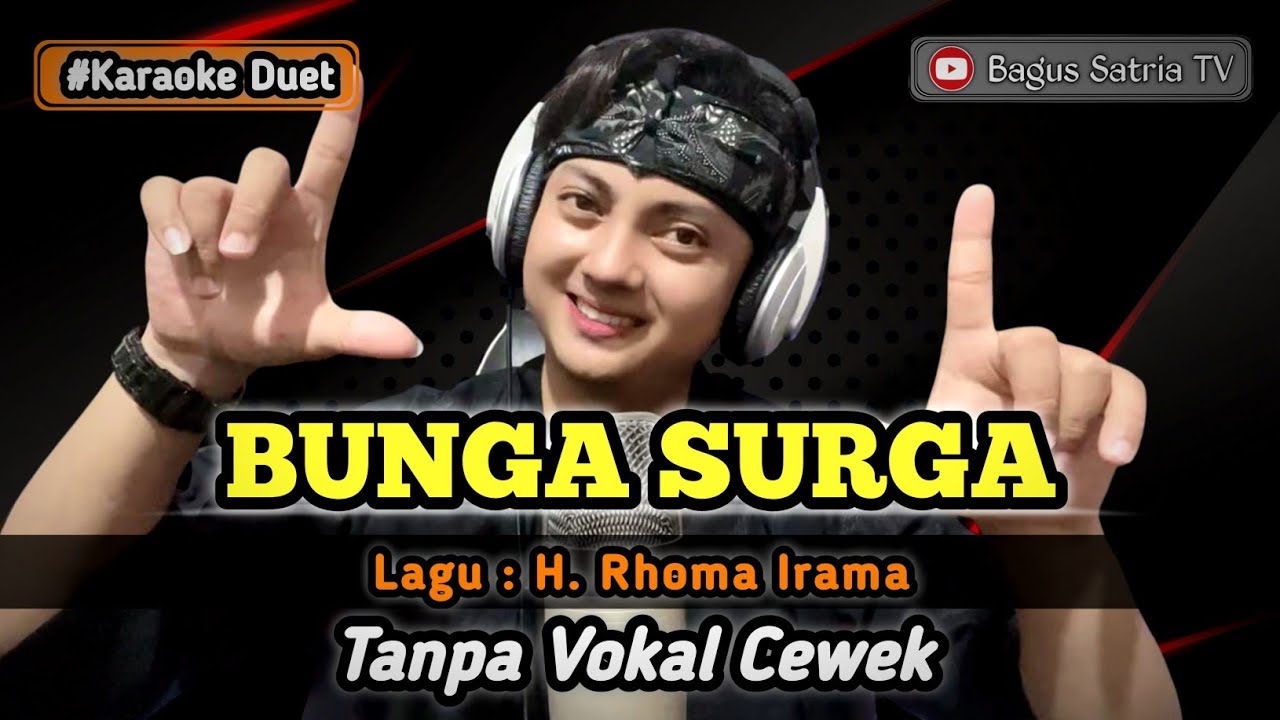 Bunga surga - karaoke duet tanpa vokal cewek dangdut koplo