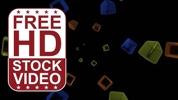 Free Stock Videos – abstract animated colorful cubes spinning and flying away from center