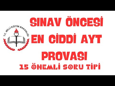 ÖSYM OGM MATERYAL AYT MATEMATİK DENEMESİNDEN SEÇTİĞİM 15 GÜZEL SORU TİPİ 🔥🔥