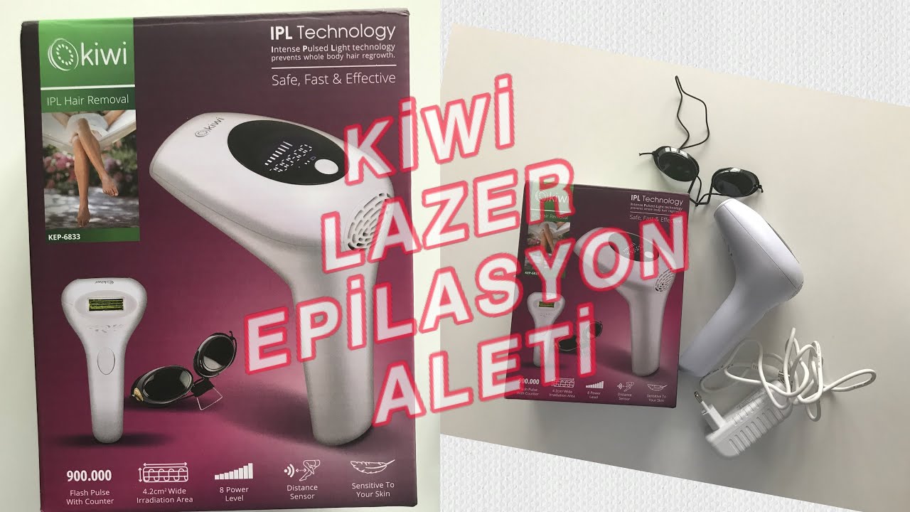 KIWI IPL LAZER EPİLASYON ALETİ 3 HAFTA KULLANIM SONRASI YORUMLARIM YouTube
