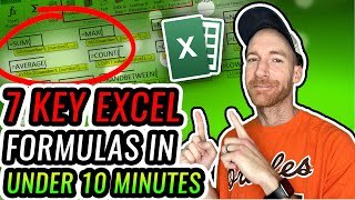 7 Excel Formulas that will be on any Excel Exam!
