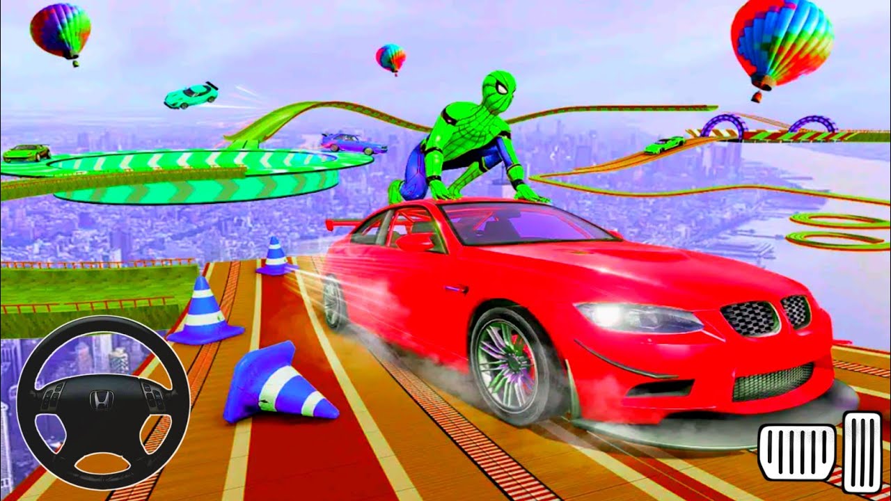 Superhero Car Stunts Car games || New Android Gameplay 2022