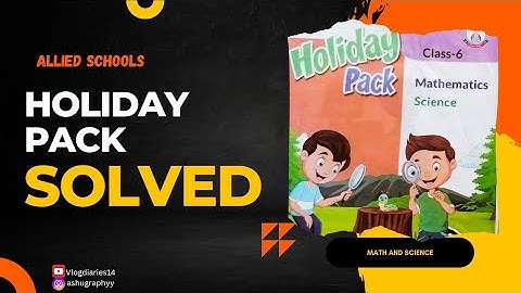 Holiday pack of Math and Science class 6 Allied Schools | Summer Vacations🎉 | Vlog Diaries