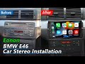 Bmw e46 installation guide for eonon android car radio with wireless carplay  android auto