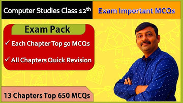 std 12 Most IMP MCQs For Board Computer Exam | Computer IMP Questions | 🔴With PDF Link🔴