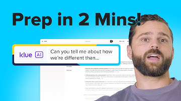 How I Prepare for a Competitive Call as an AE (Ask Klue Tutorial)