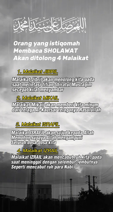 READING SHOLAWAT WILL BE HELPED BY 4 ANGELS #quotes #prayer #dhikr #viral #shorts #fyp