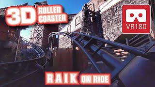 RAIK Achterbahn VR180 3D | VR Roller Coaster onride POV @ Phantasialand Oculus VR 180 1st row VR360