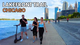 Chicago Lakefront Trail Walking Tour on Sunday | May 12, 2024 | 4k Video
