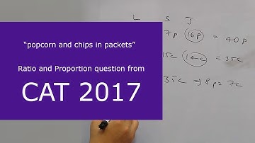 [From CAT 2017] A stall sells popcorn and chips in packets of three sizes: large, super, and jumbo..