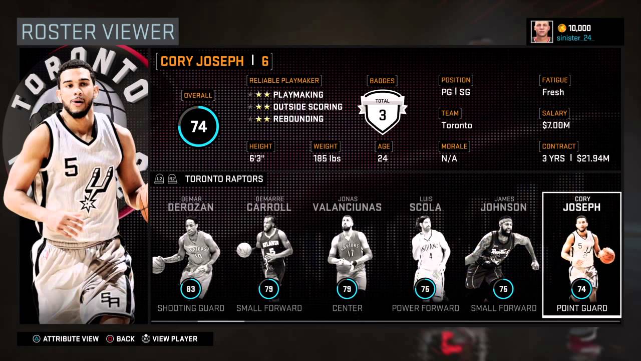 NBA 2k16 Every roster! YouTube