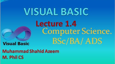 Lec:1.4: ADS-III PU Visual Basic VB: What is Program development Life Cycle? Urdu/Hindi