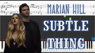 Marian Hill - Subtle Thing - Piano Tutorial w/ Sheets