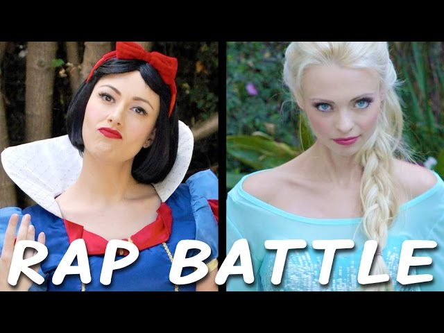 SNOW WHITE vs ELSA: Princess Rap Battle (Whitney Avalon ft. Katja Glieson) *explicit* class=