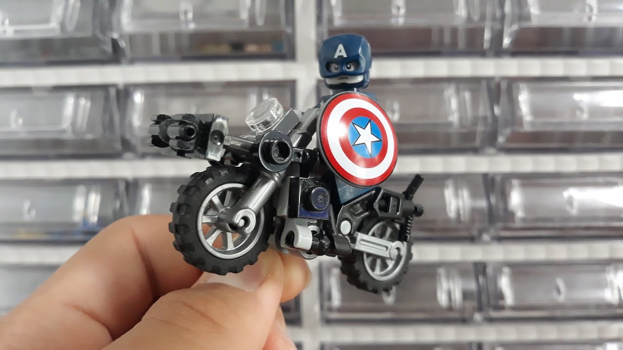 Lego Captain America Classic Motorcycle 레고 캡틴 아메리카 클래식 오토바이 - Youtube