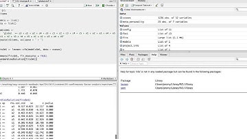 Confirmatory Factor Analysis in R using lavaan