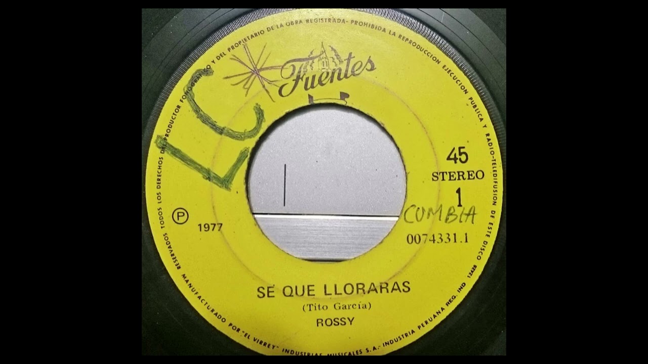 Se que llorarás - Rossy