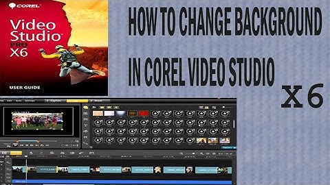 How to change any video background in corel video studio