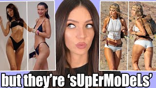 REACTING TO 'bOdY gOaLs' INFLUENCER SUPERMODELS IN REAL LIFE - BELLA & GIGI HADID