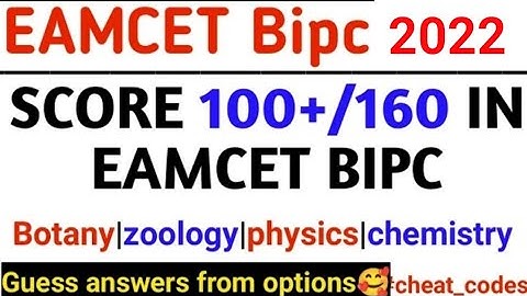 EAMCET BIPC CHEAT CODES FOR 100+ MARKS IN EAMCET BIPC |TS & AP EAMCET BIPC 2024|Syllabus