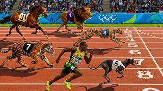 Usain Bolt Vs Cheetah Ultimate 100M Race Animal Olympics