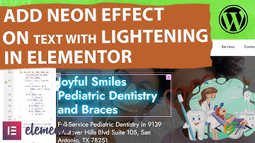 How to Create Neon Text with Lightening Effect using CSS in Elementor WordPress