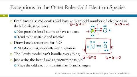 9.9 Exceptions to the Octet Rule: Odd-Electron Species, Incomplete Octets, & Expanded Octets