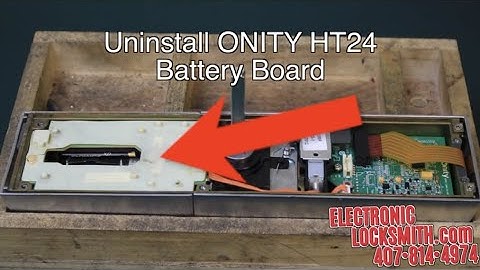 How to Replace the Onity HT24 Lock Battery Board