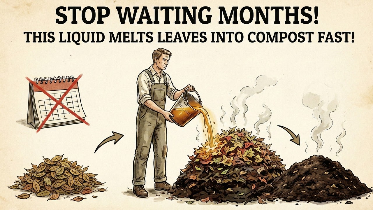 Stop Waiting Months! Secret Liquid to Turn Leaves Into Compost Fast (Works in Days!)