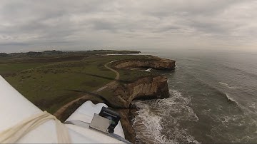 E-Flite Apprentice FPV flight w/ stabilized GoPro at Wilder Ranch,  Santa Cruz, CA