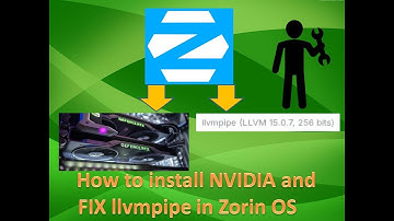 How to install NVIDIA driver properly and fix llvmpipe in Zorin OS