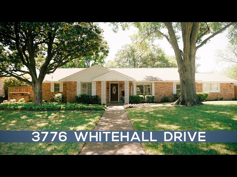 3776 Whitehall Drive, Dallas, TX home video tour