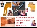 REPARACION CABLE FLEX DE PLASTICO FLEXIBLE CONECTOR ORDENADOR MSX HIT BIT SONY PINTURA CONDUCTORA