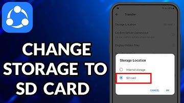 How To Change Internal Storage To SD Card In Share It