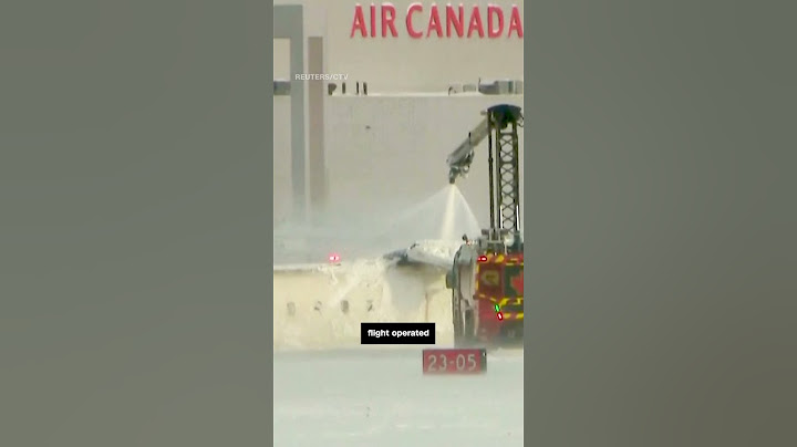Video shows overturned plane on runway