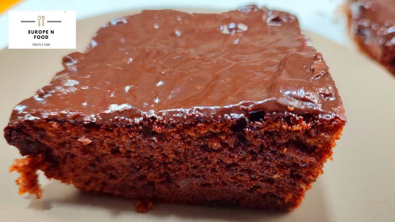 Chocolate Peach Cake By Europe and Food