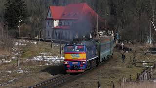 🚆Яркое приветствие от суровых карпатских машинистов | Deisel train DPL1-006 departures from Tatariv