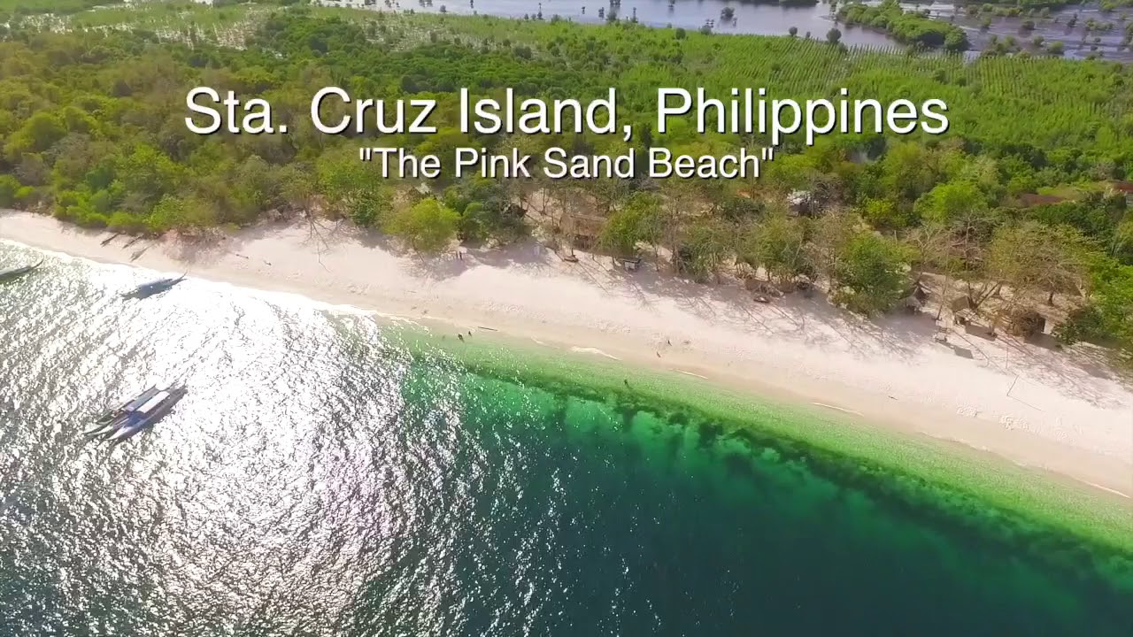 The pink sand beach of Santa Cruz island, Zamboanga - YouTube