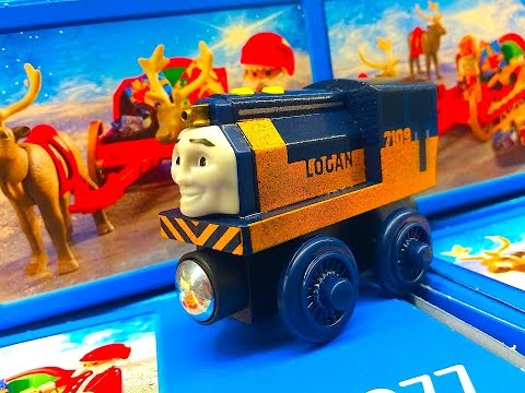 Thomas & Friends LOGAN Wooden Railway Toy Train Review By Mattel Fisher Price Character Friday