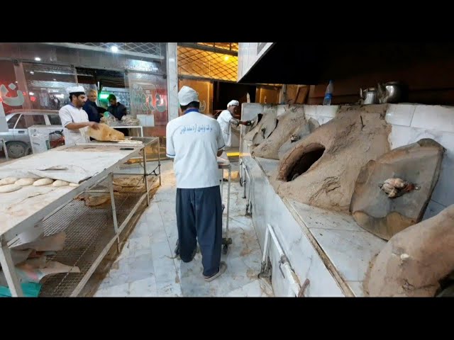 Different cooking of Iranian bread by this Iranian man|baking bread|bread|baking bread|bakery|food