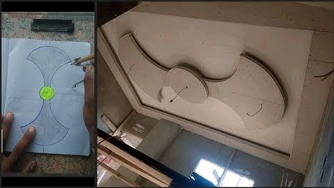 Pop false ceiling design kaisay mark kia jata ha || paper drawing