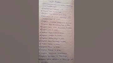 #web programming #important questions #BCA students