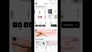 Download Foxy App use my coupon code SHREEXFOXY and get 30% discount & free gift #skincare #sale screenshot 1