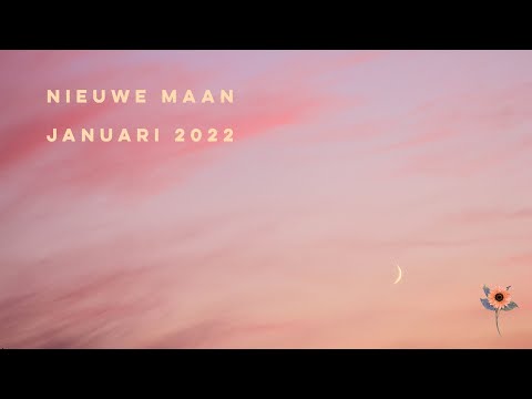 Video: Nieuwe maan in januari 2022