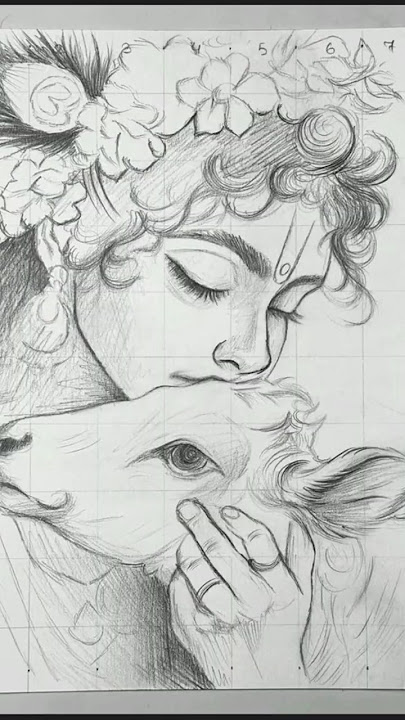 shree Krishna drawing❤️🩹#krishna #drawing #krishnalove #art #sketch #krishnadrawing #artist